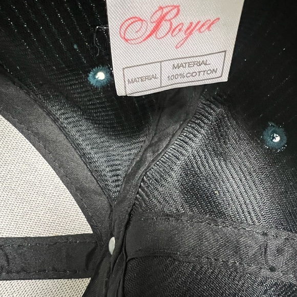 Teal Green Corduroy Cap with Colorful 'All the Jingle Ladies' Embroidery - Picture 5 of 5